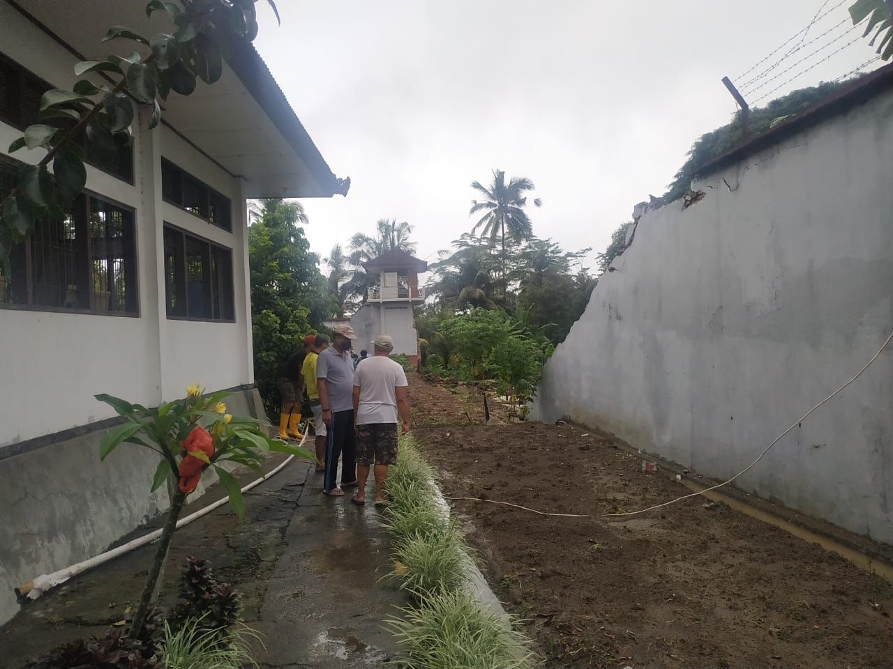 podiumnews.com-Tembok Rutan Negara Kelas IIB Bangli Roboh